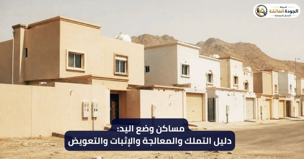 مساكن وضع اليد في السعودية: دليل التملك والمعالجة والإثبات والتعويض