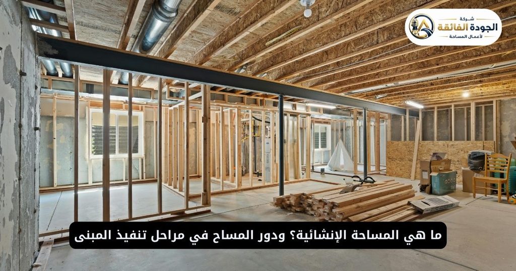 ما هي المساحة الإنشائية؟ ودور المساح في مراحل تنفيذ المبنى